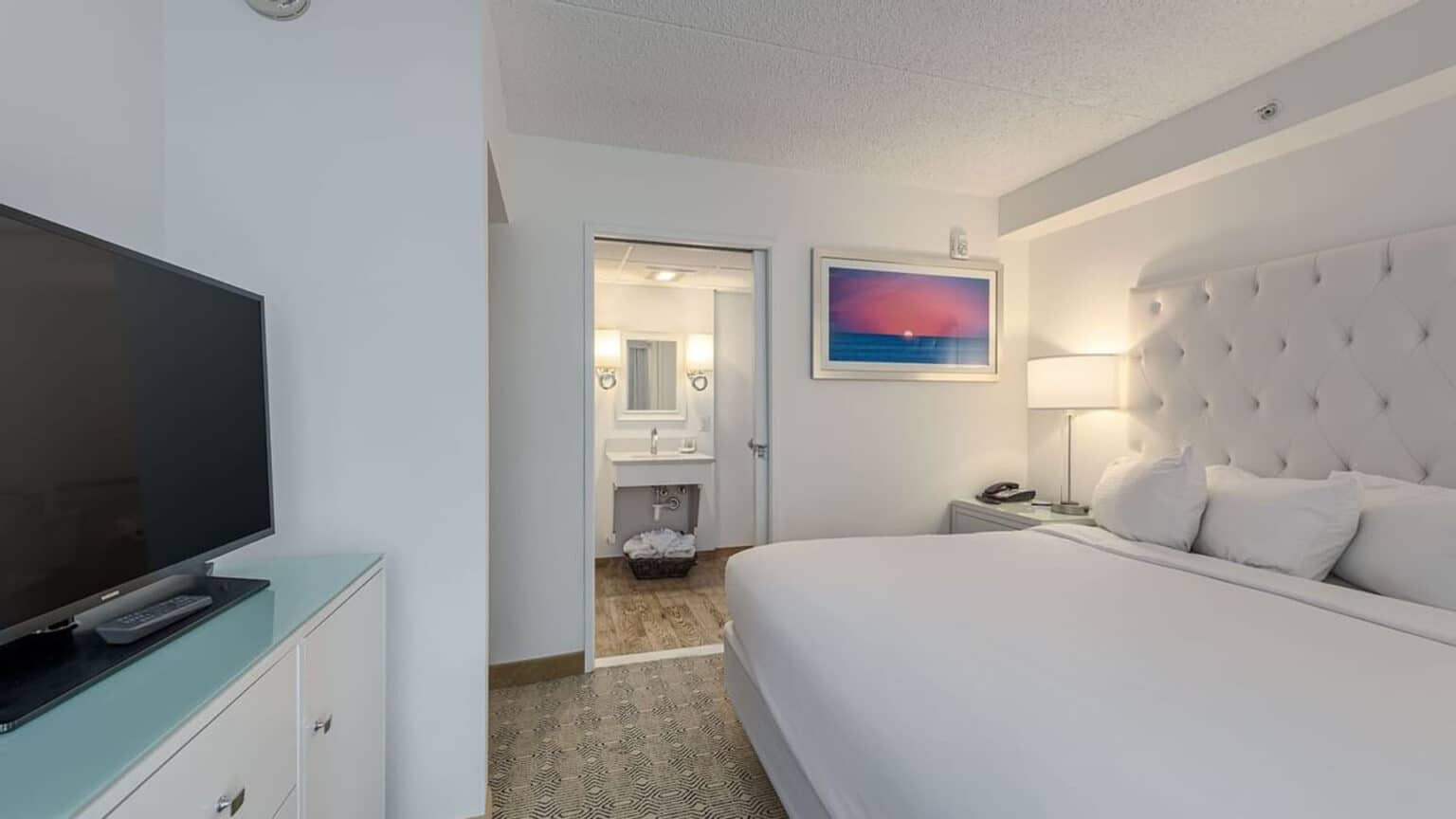 Classic King Suite ADA hotel room bedroom