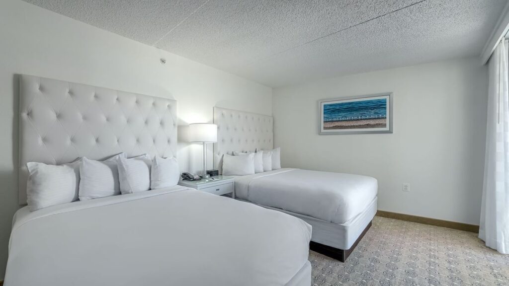 Premium double suite beds at ICONA Diamond Beach