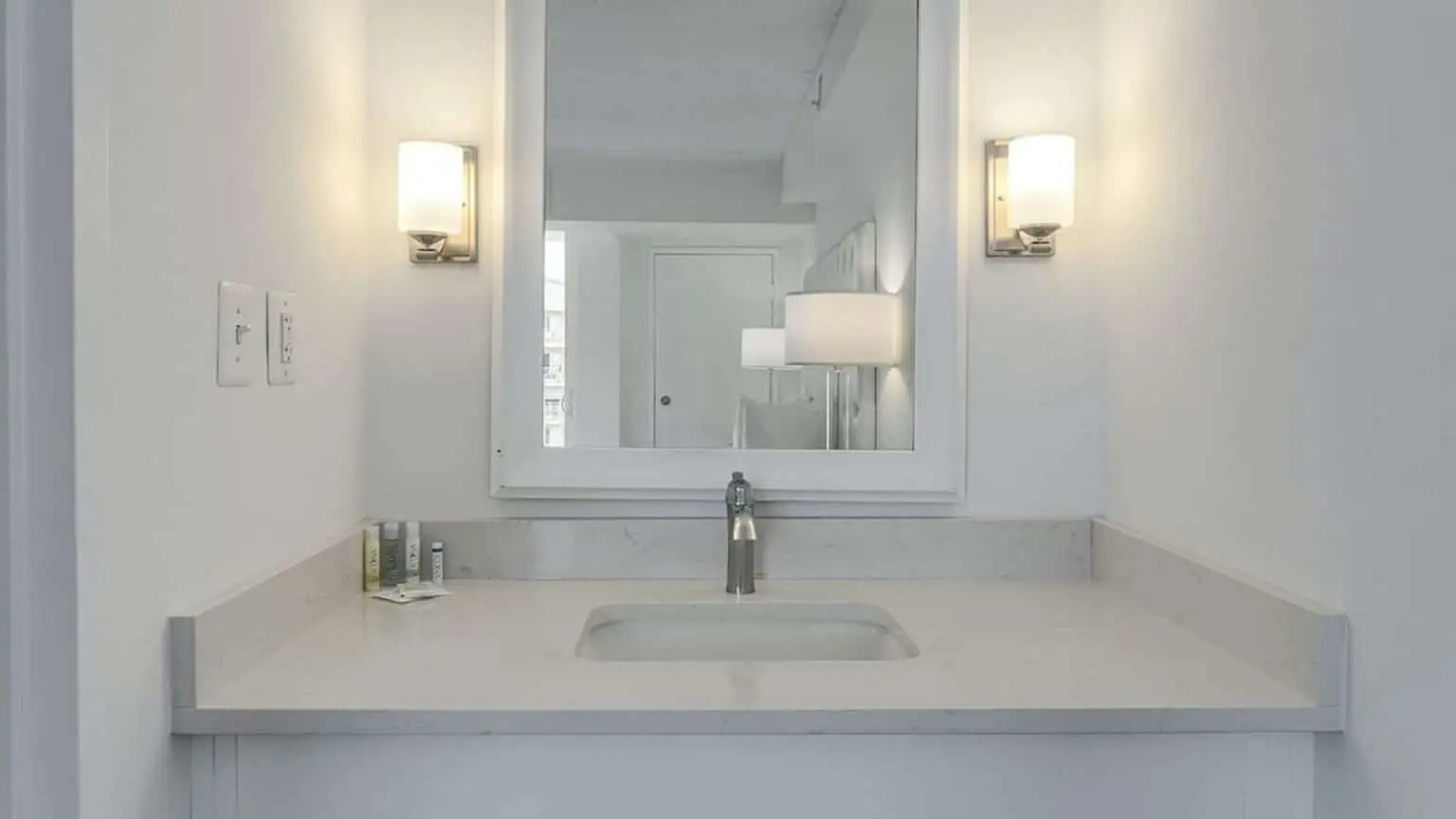 Premium king suite bathroom counter