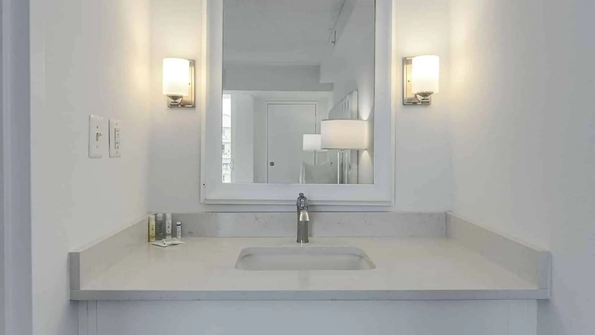 Premium king suite bathroom counter