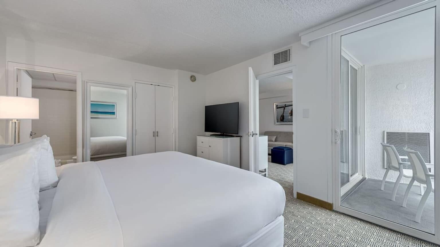 Premium king suite bed at ICONA Diamond Beach