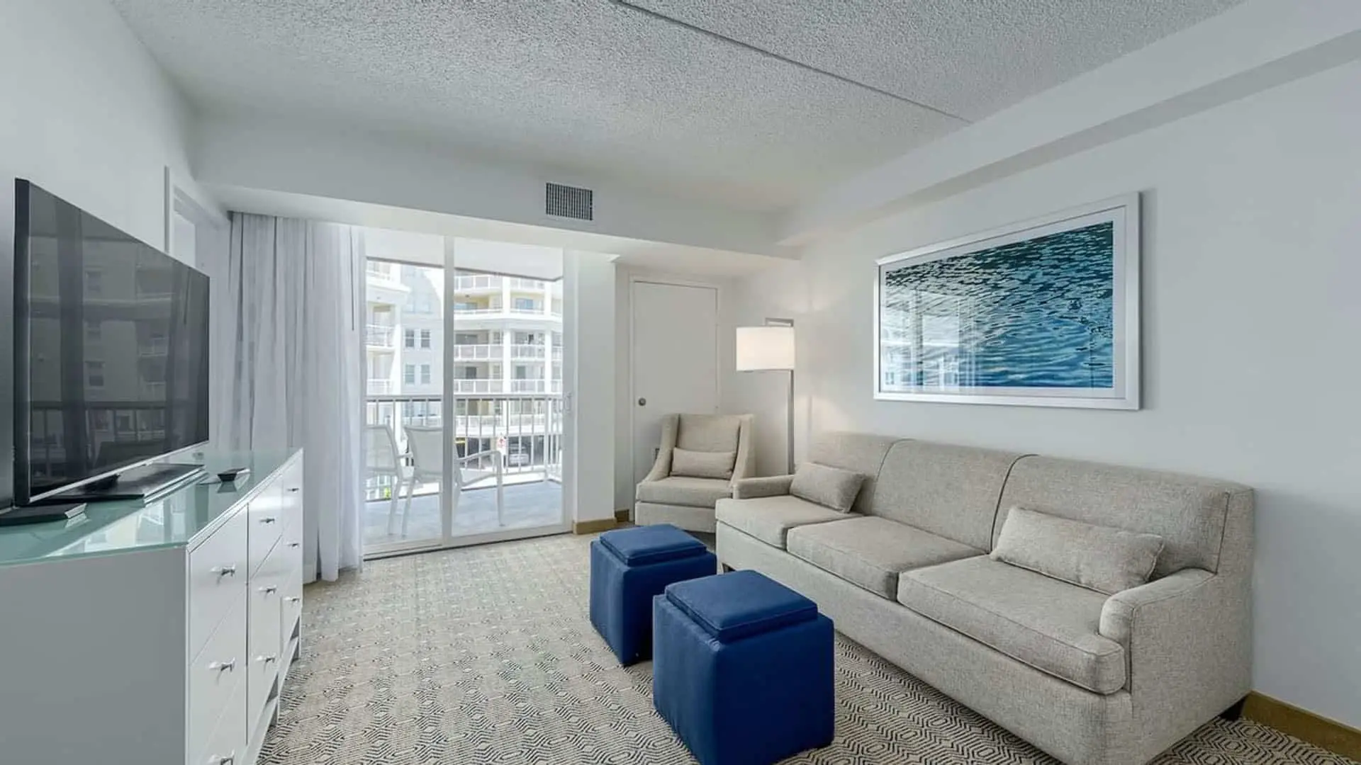 ICONA Diamond Beach premium king suite hotel room seating area