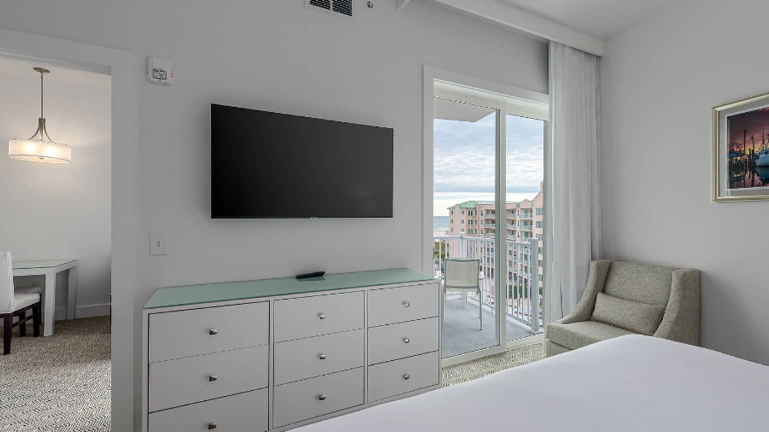 ICONA Diamond Beach ADA King Suite view from bed