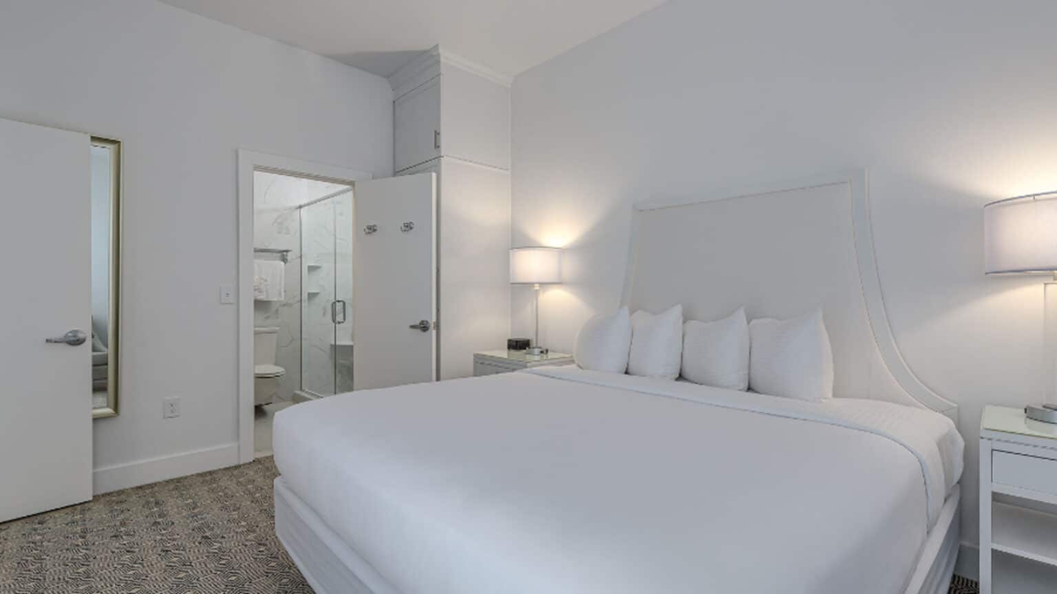 ICONA Diamond Beach top floor king suite hotel room bed