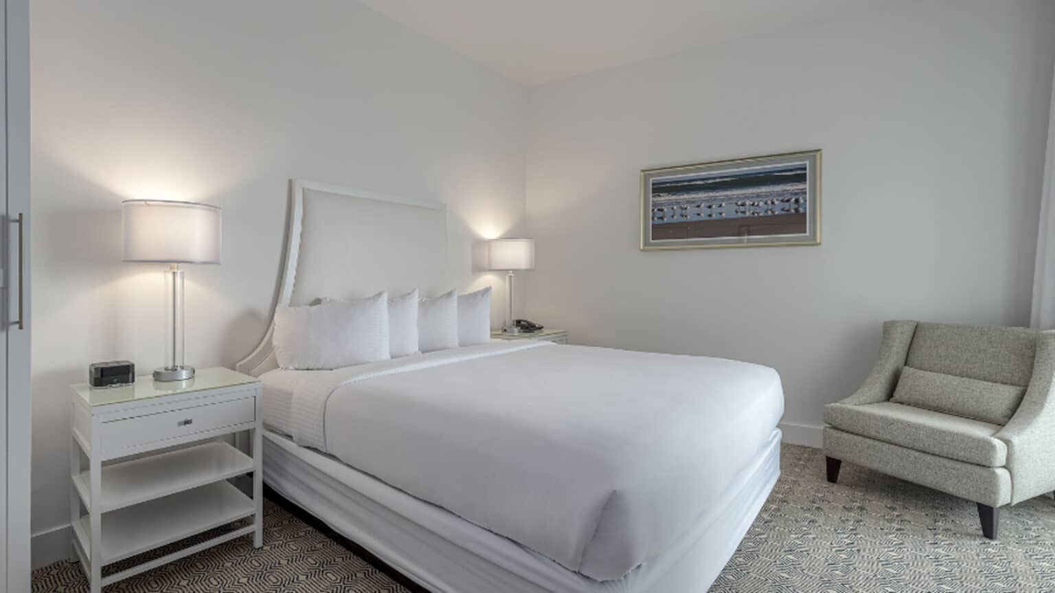 ICONA Diamond Beach top floor king suite hotel room bed