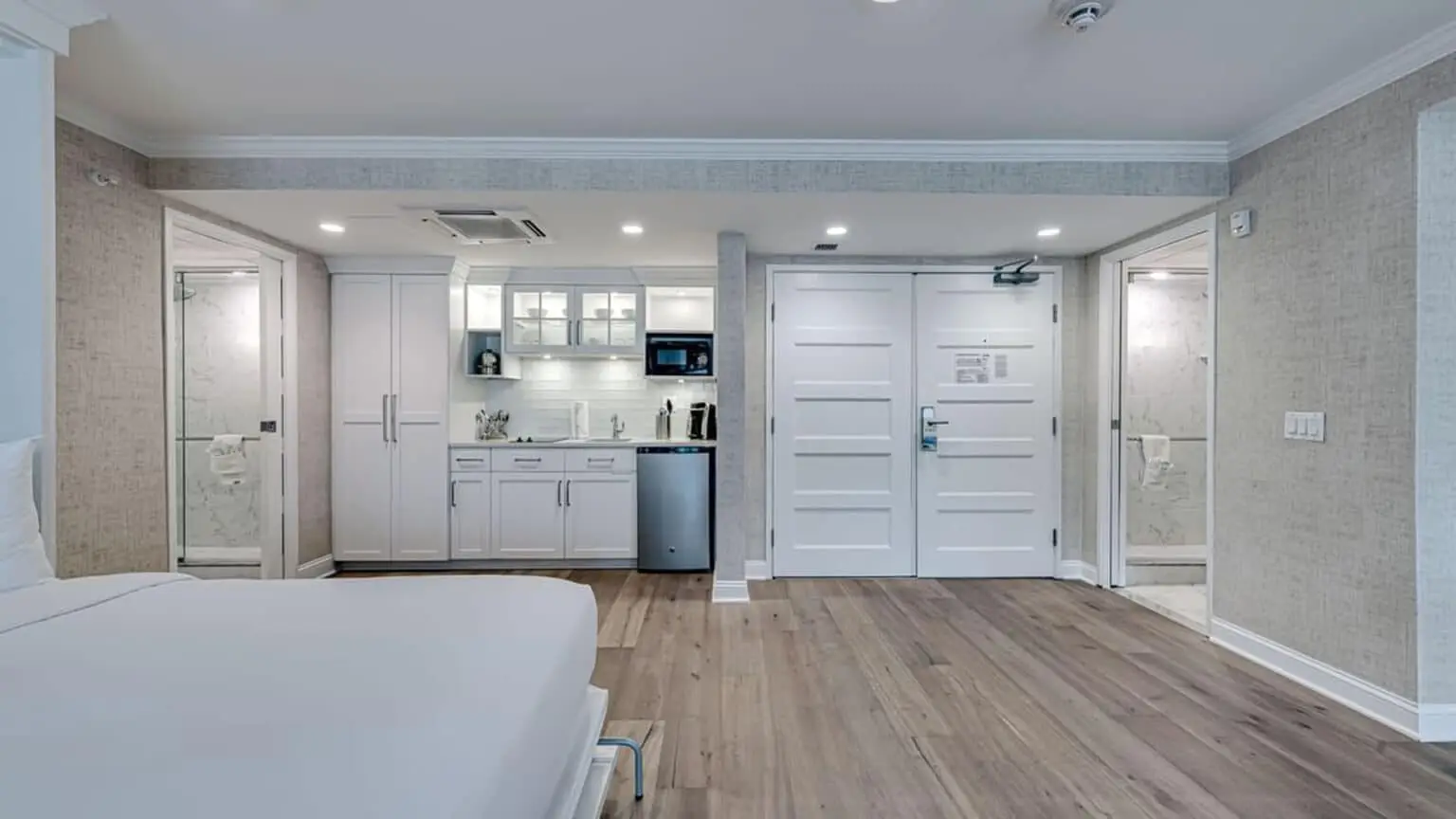 Classic family studio beds and living area