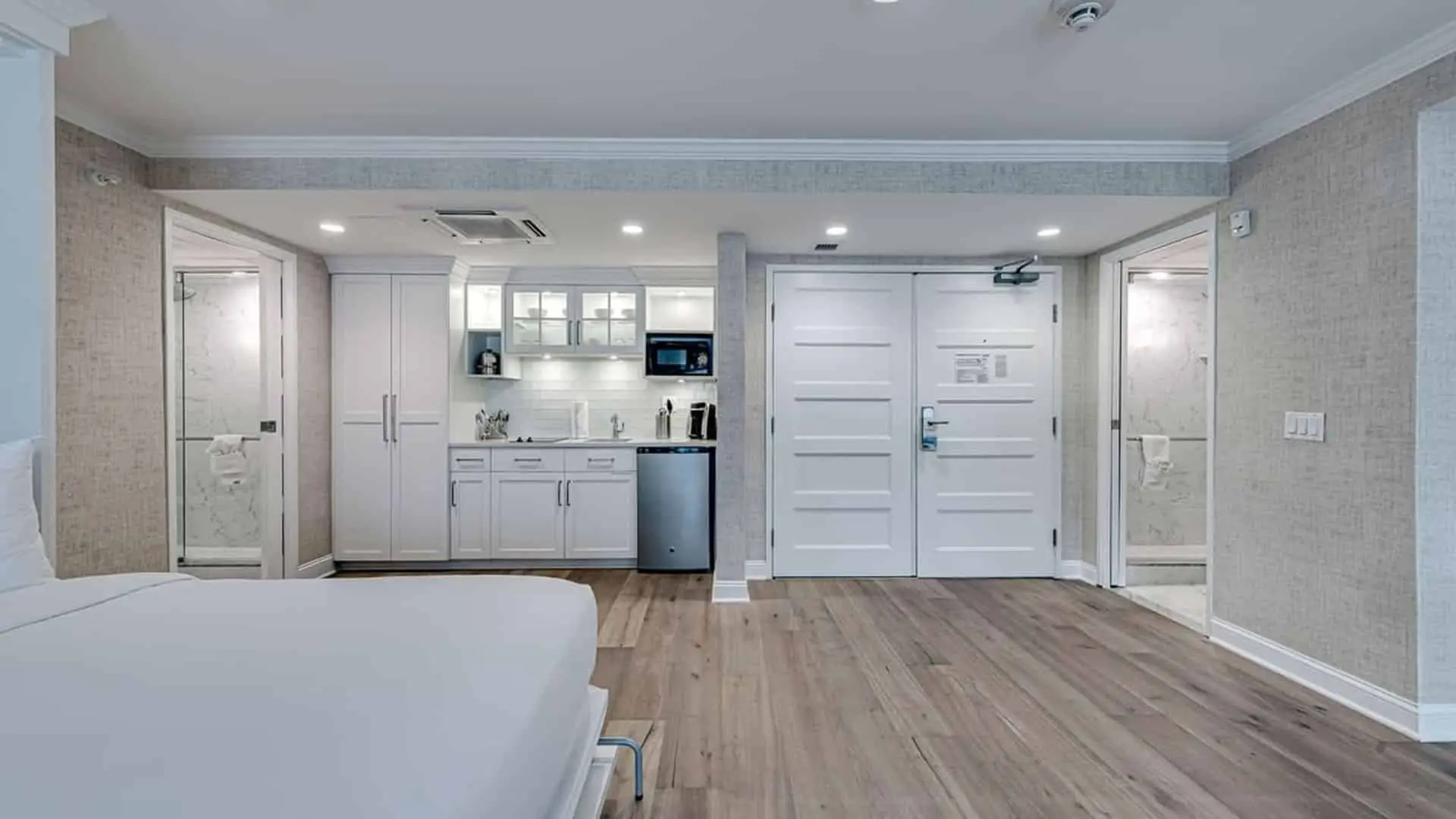 Classic family studio beds and living area