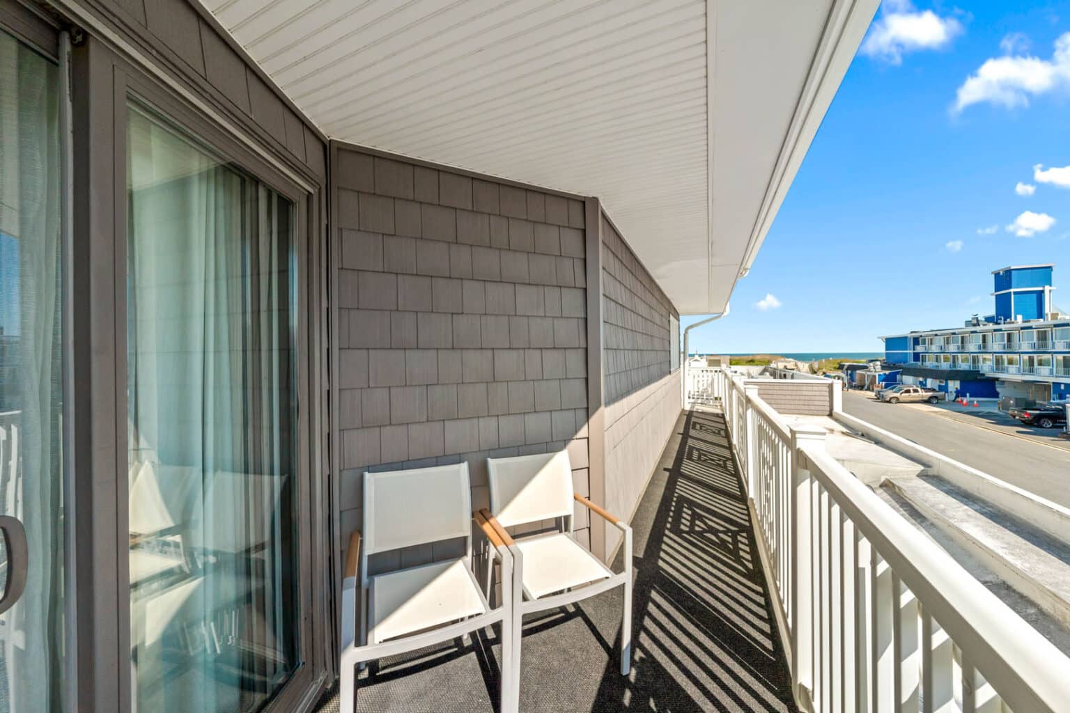 Classic king hotel room balcony