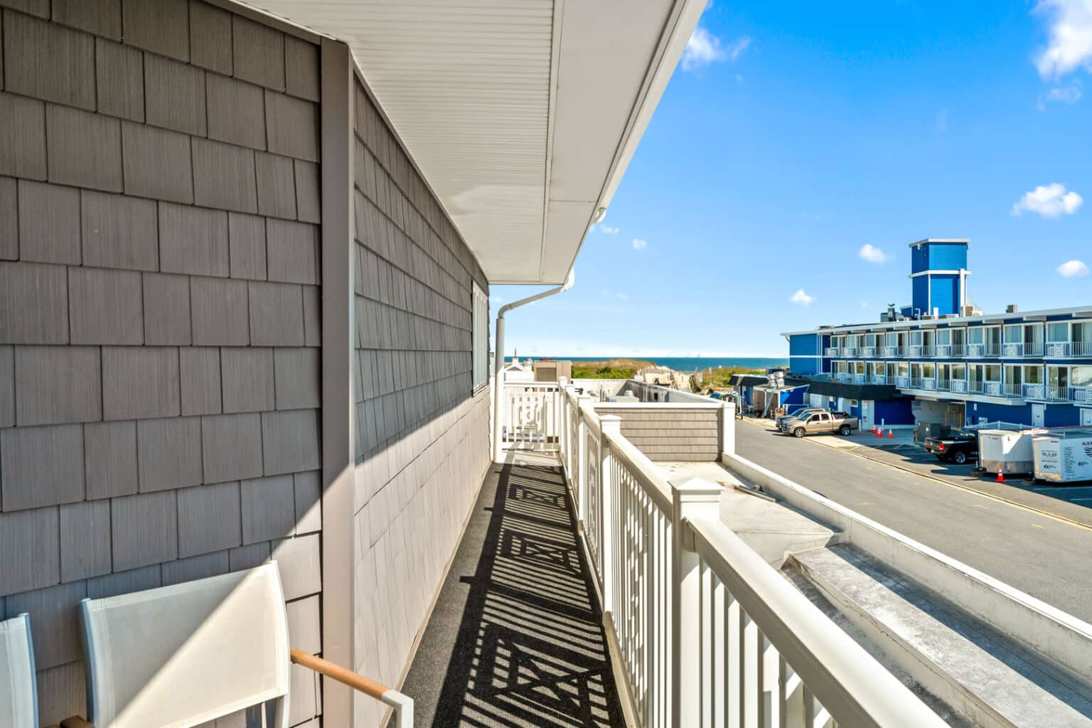 Classic king hotel room balcony