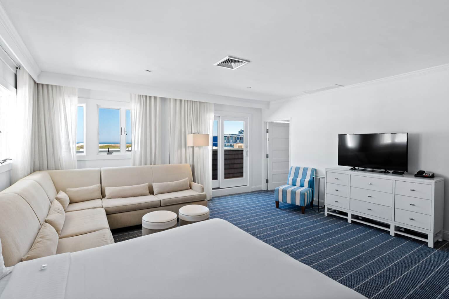 Premium family suite bedroom and living area