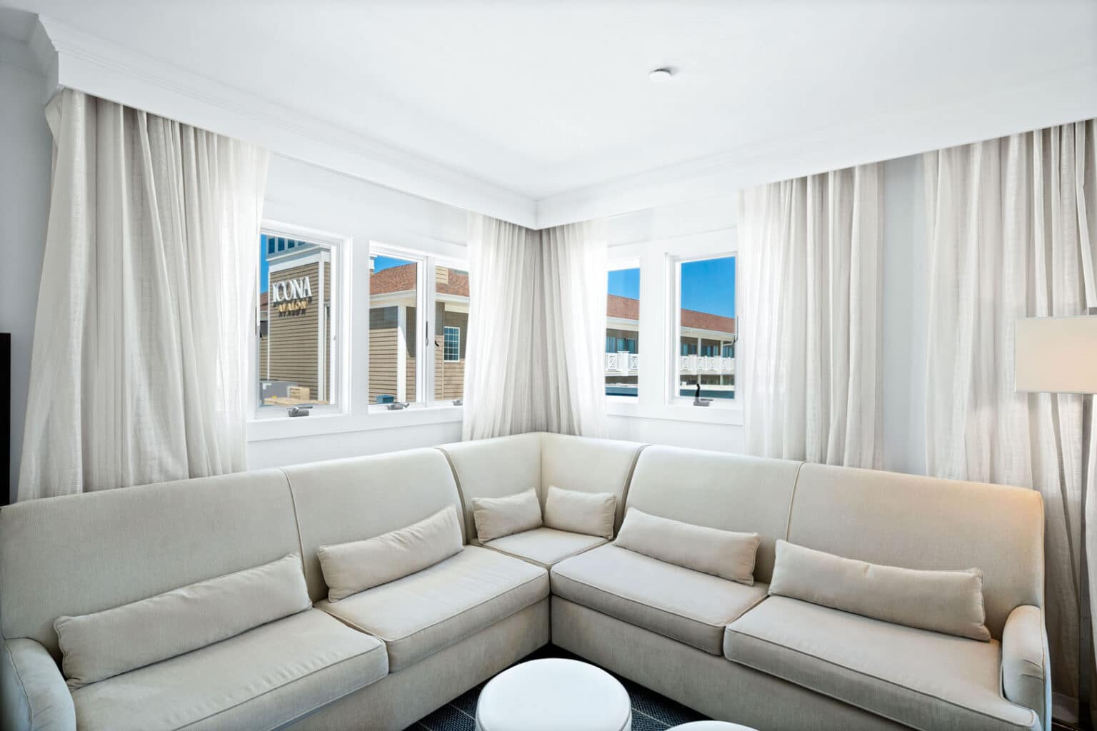 Premium family suite seating area