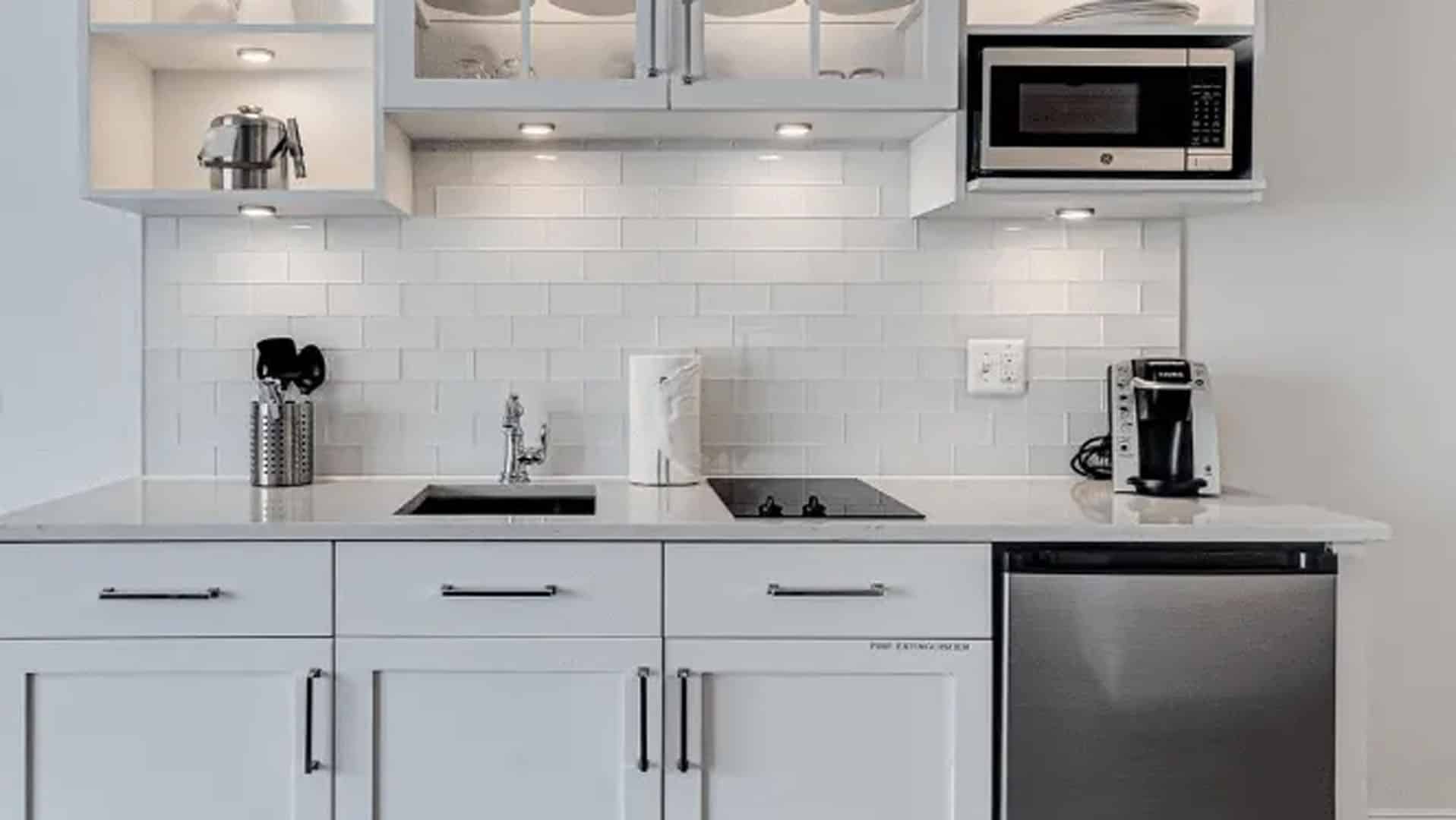 Signature Queen ADA Studio galley kitchen
