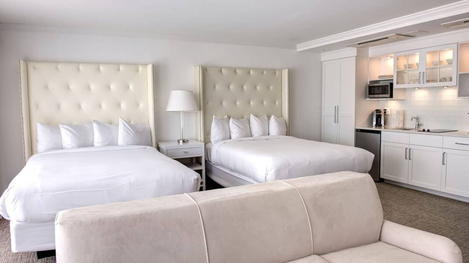 Premium poolside queen studio plus beds