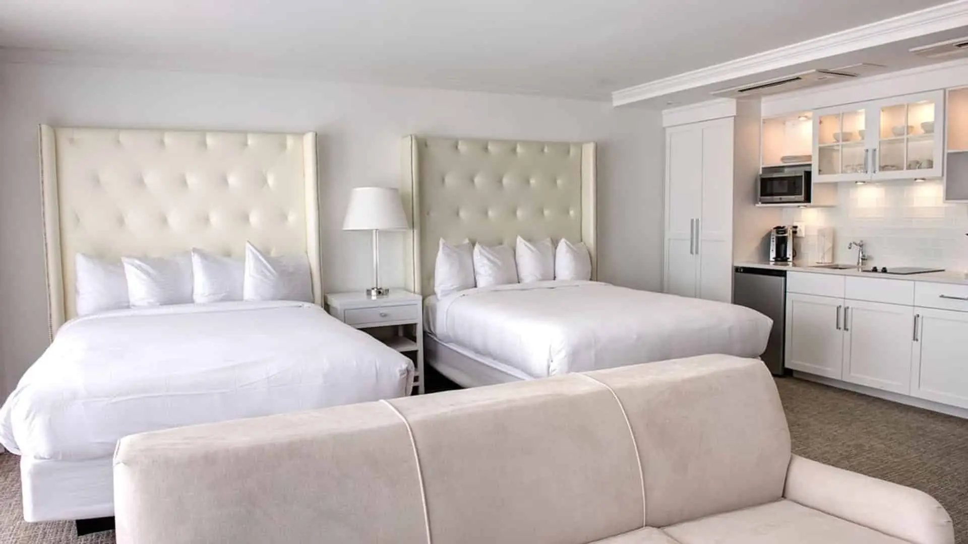 Premium poolside queen studio plus beds