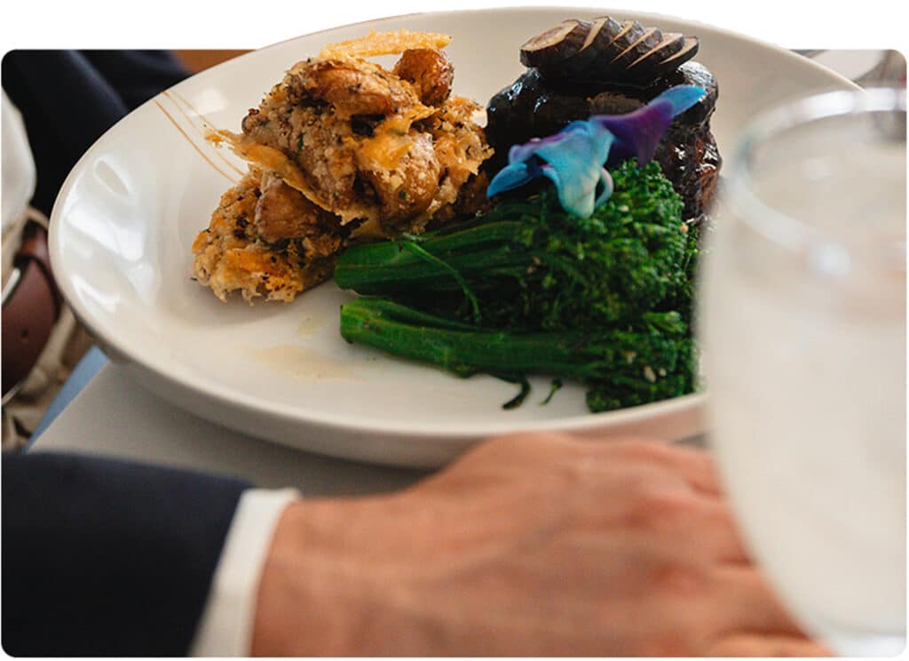 Dinner dish from Amelia's by the Sea