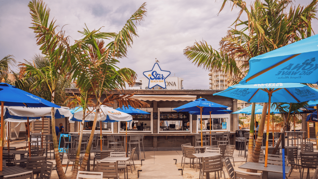 Star beach bar at ICONA Diamond Beach