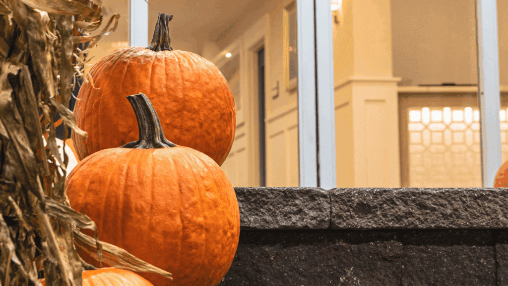Pumpkins outside of ICONA Diamond Beach