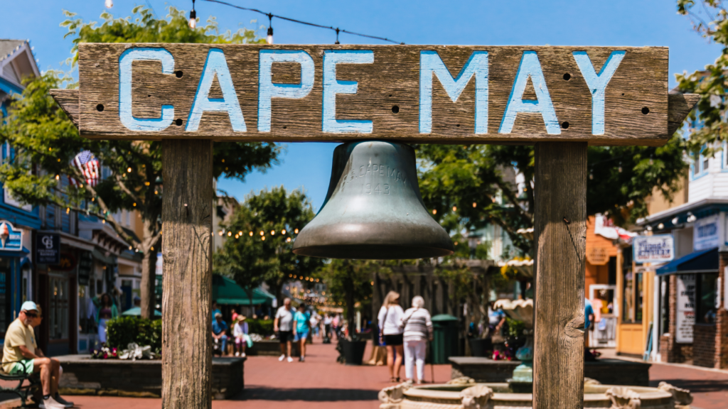 Cape May sign at Washington Street Mall